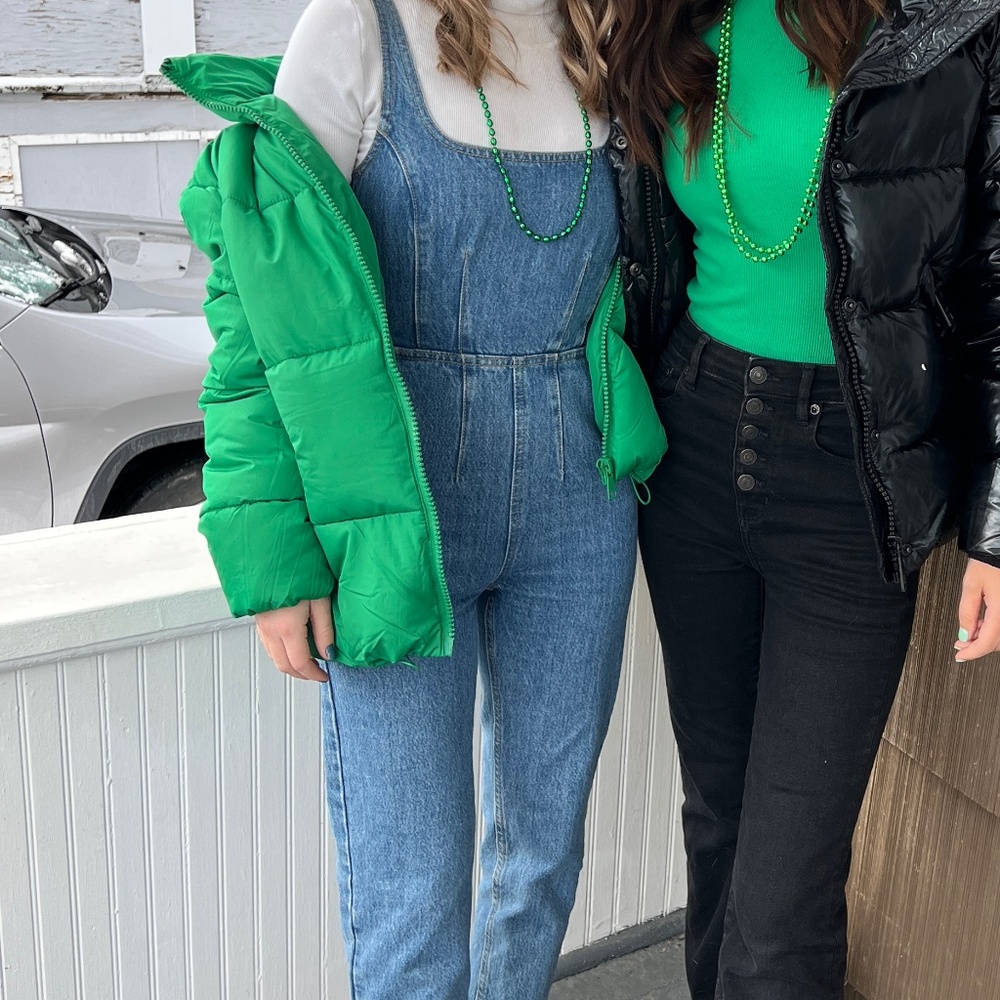 Green Puffer Jacket - Picture 2 of 2